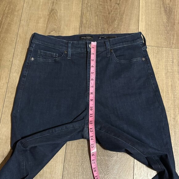 Banana Republic High Rise Flare Jeans Size 32 Dark Wash - Picture 6 of 12
